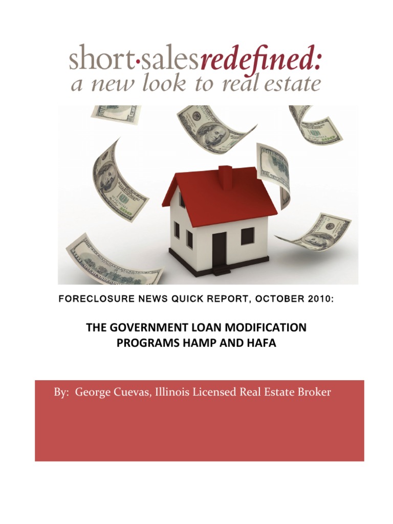 Hamp Hafa November 2010 Report PDF Short Sale (Real Estate