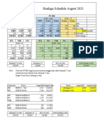 PT. BIS Haulage Schedule August 2021