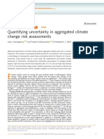 Quantifying Uncertainty in Aggregated Climate Change Risk Assessments