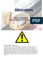 Asset Allocation: Alpha Holdings Management LTD
