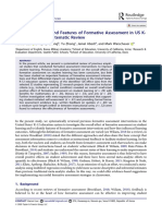 The Effectiveness and Features of Formative Assessment in US K12 Education - A Systematic Review