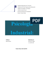 Piscología Industrial