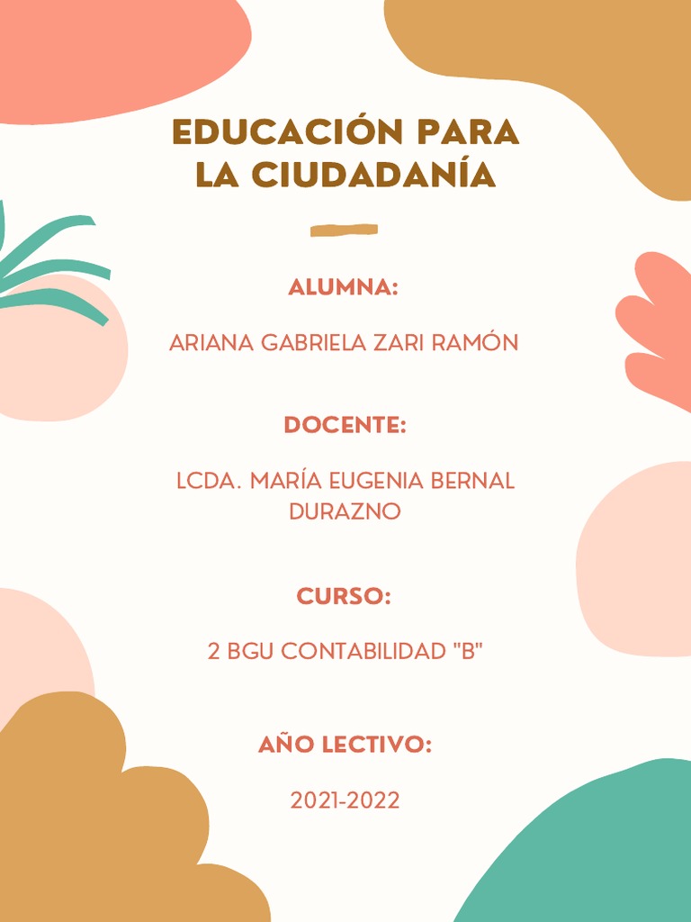 Ciudadanía Carátula | PDF