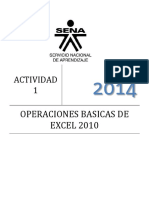 Actividad1. Operaciones Basicas Excel