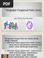 Pengkajian Fungsional Pada Lansia