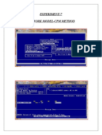 Experiment-7, Network, CPM