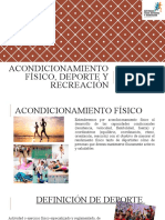 Acondicionamiento Físico, Deporte y Recreación