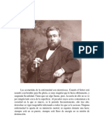 Charles Spurgeon, Carta Desde El Sufrimiento.