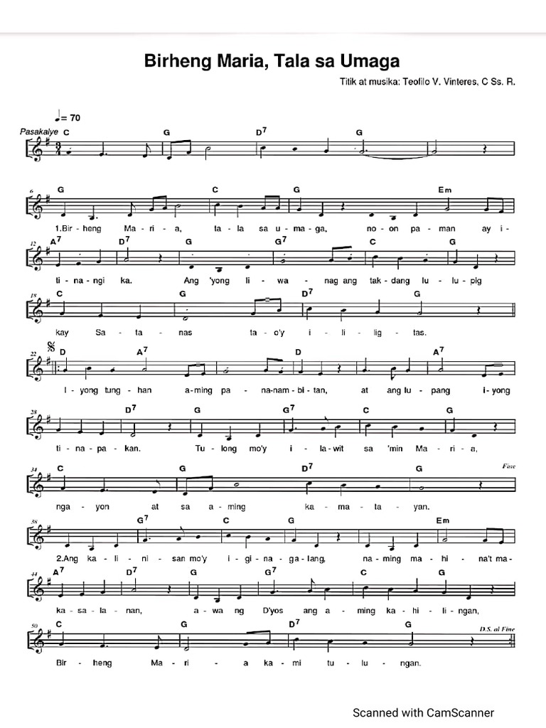 Birheng Maria, Tala Sa Umaga | PDF