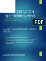 Administración Operaciones Mina 5