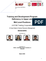 Perpetual Help: Training and Development Program Deficiency in Upper and Mid Level Positions