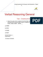 Tech Mahindra Reasoning Questions Answers Paper 3