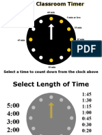 Select A Time To Count Down From The Clock Above: 60 Min 5 Min or Less