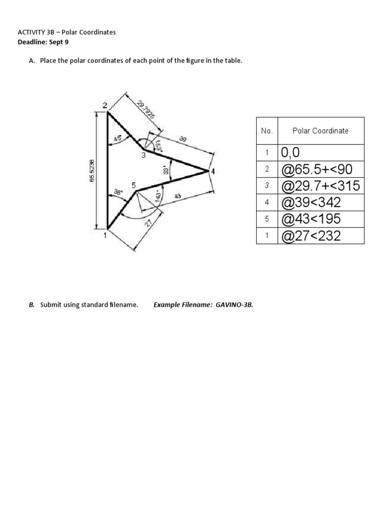 Polar Coordinates Activity 3B | PDF