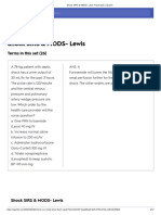 Shock SIRS & MODS - Lewis Flashcards - Quizlet