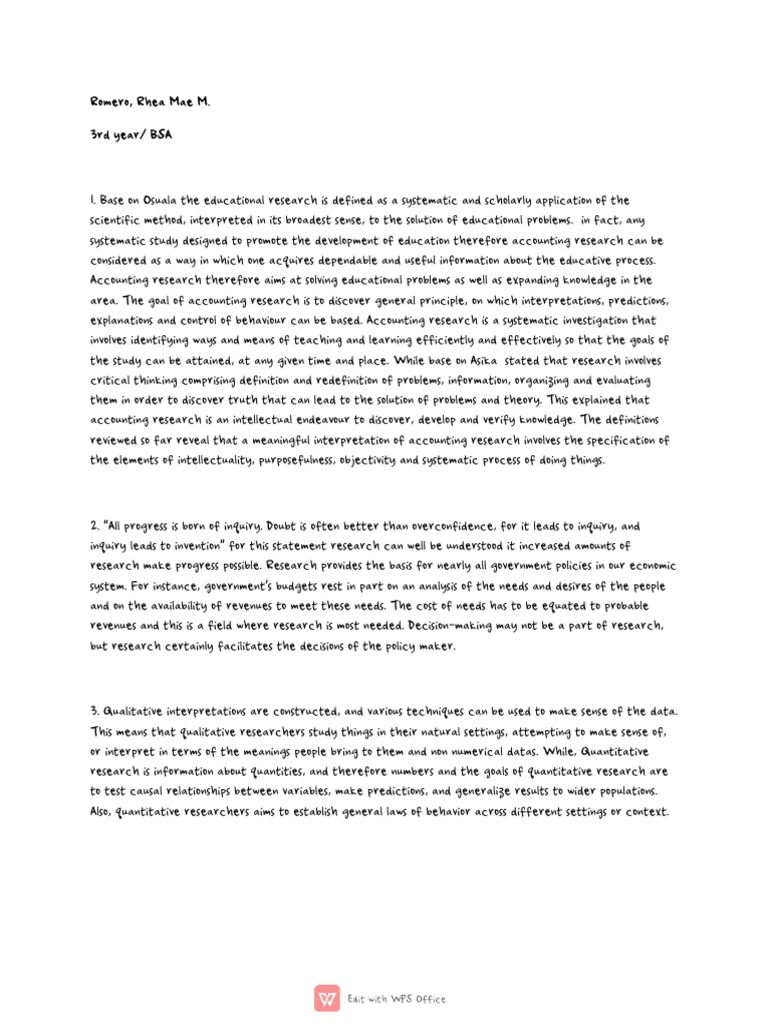 Accounting-RESEARCH MIDTERM | PDF