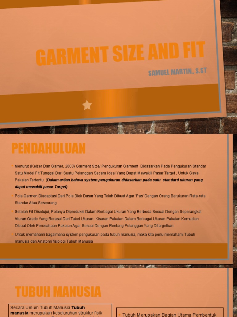 Garment Size and Fit NEW | PDF