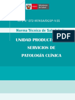 Norma tecnica de Servicio de Patologia Clinica (1)