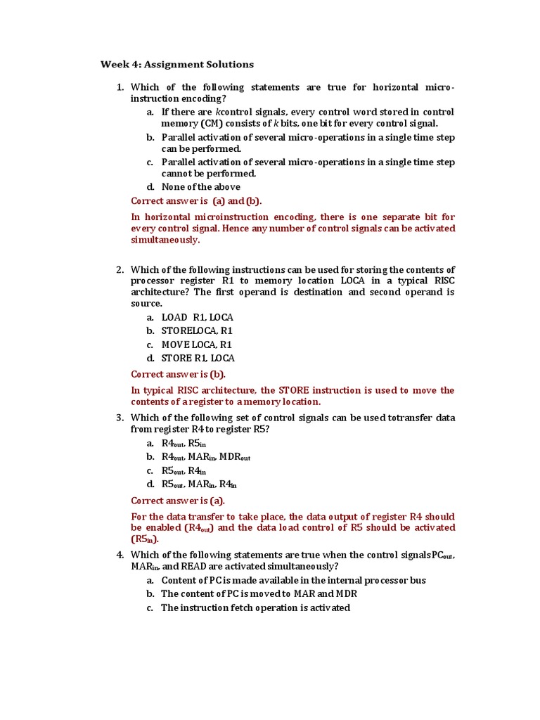 Assignment-Solution-Week4 355 | PDF | Integrated Circuit | Computer ...