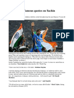 Famous Quotes On Sachin