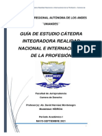 Guía de Estudio Catedra Integradora Realidad Nacional e Internacional de La Profesión