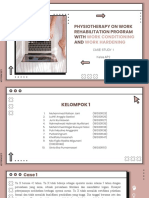 Fisioterapi Pada Program Rehabilitasi Kerja Dengan Kondisi Kerja Dan Pemerkuatan Kerja