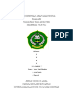 Makalah Sosiologi Komunikasi & Masyarakat Digital