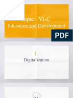 Topic: VI-C: Education and Development