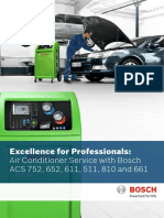 Excellence For Professionals:: Air Conditioner Service With Bosch ACS 752, 652, 611, 511, 810 and 661