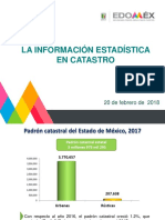 Información estadística catastral Estado México 2017