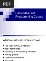 Basic MATLAB Programming Course