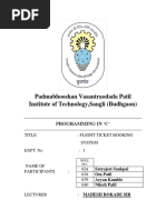 Flight Booking System Micro Project