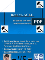 Reno vs ACLU