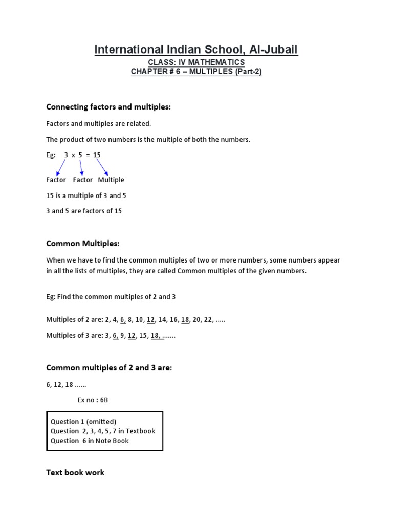 115202034238PM-Class 4 Maths Notes-Term 2-Part 2 | PDF | Textbook ...