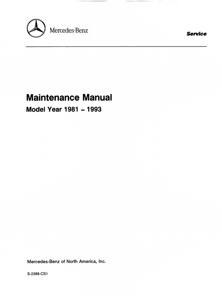 MERCEDES BENZ REPAIR MANUAL PDF FREE visual data 2