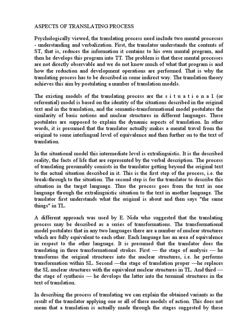 Understanding the Translating Process | PDF | Nuclear Structure ...