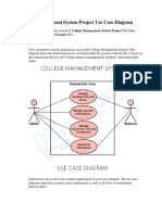 College Management System Project Use Case Diagram