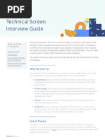 Technical Screen Interview Guide: What We Look For