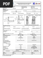 Welding Procedure Specification - Template | PDF | Welding | Construction