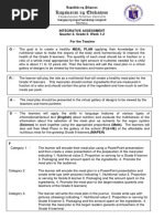 Kagawaran NG Edukasyon: Integrative Assessment Quarter 2-Grade 6: Week 1-2 For The Teacher G