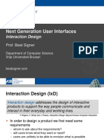 Interaction Design - Lecture 2 - Next Generation User Interfaces (4018166FNR)