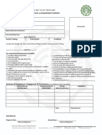 PRE-EMPLOYMENT REQUIRMENTS CHECKLIST and ENGAGEMENT SUMMARY