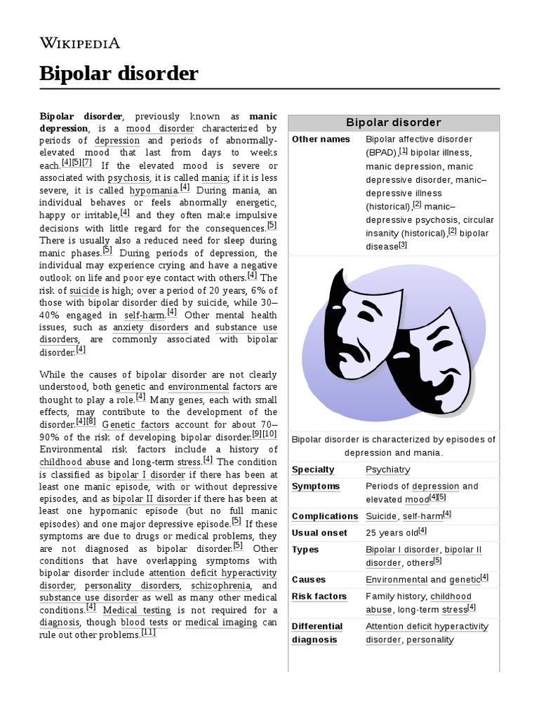 Bipolar Disorder | PDF | Bipolar Disorder | Mania