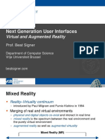 Virtual and Augmented Reality - Lecture 10 - Next Generation User Interfaces (4018166FNR)