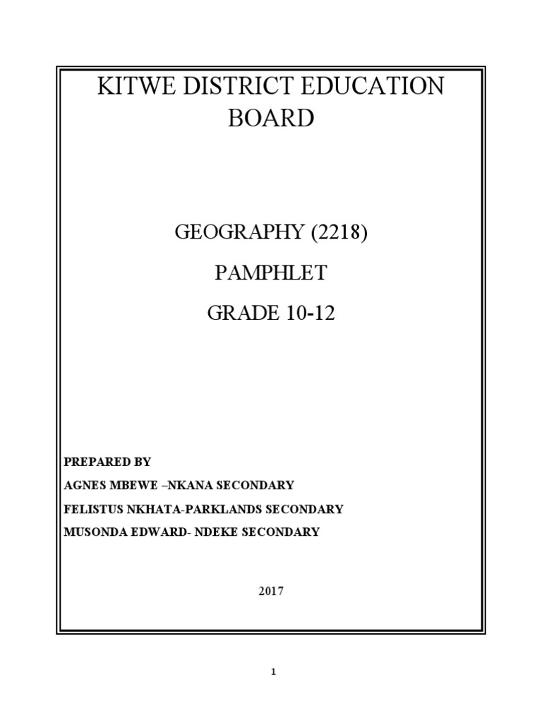Geography pamphlet grade 10 12 pdf