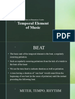 Temporal Element of Music: T-Music in Elementary Grades