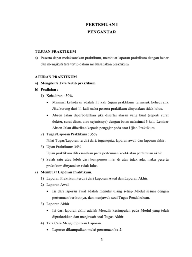 Pertemuan 1 | PDF