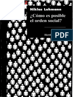 LUHMANN, NIKLAS - ¿Cómo Es Posible el Orden Social (OCR) [por Ganz1912]