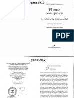 LUHMANN, NIKLAS - El Amor Como Pasión (La Codificación de La Intimidad) (OCR) (Por Ganz1912)