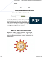 How The Sinopharm Covid-19 Vaccine Works